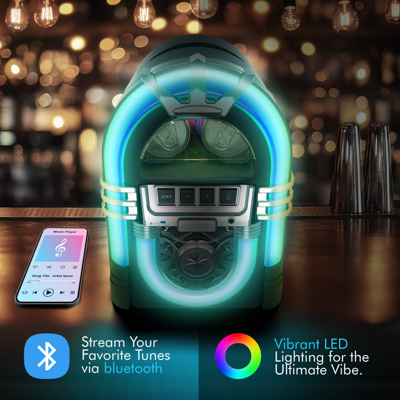 Frigidaire Proscan, 6 Can/4 Liter Light Up Jukebox Bluetooth